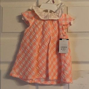 Crown and ivy 9 month summer dress w/ bloomers